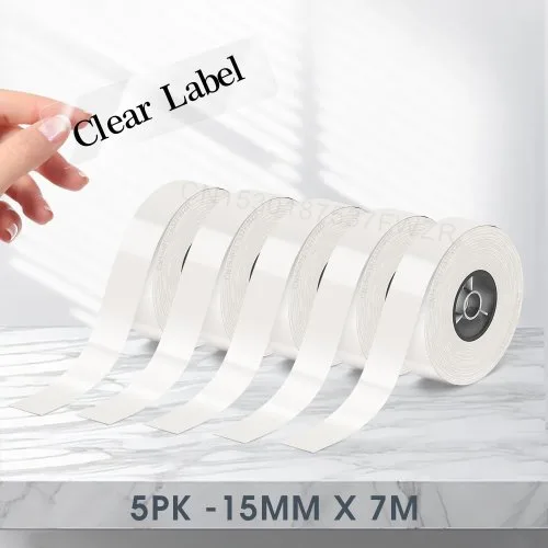 5PK transparant 15mmx7m