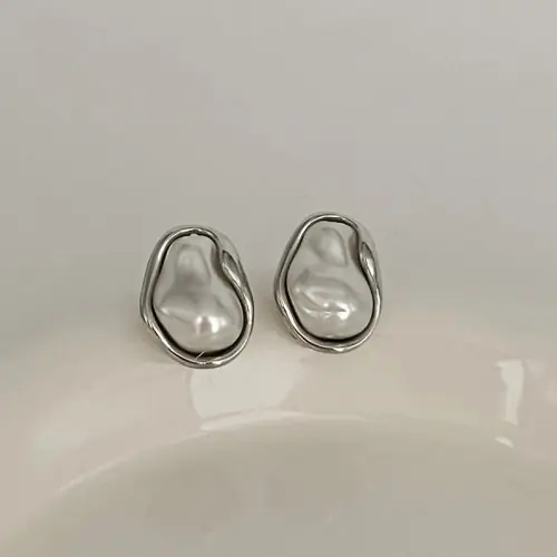 Image de Boucles d'oreilles Perles Baroques Vintage Or