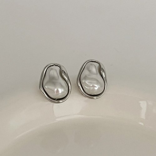 Image de Boucles d'oreilles Perles Baroques Vintage Or