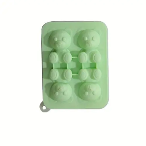 Image de Moule à Glaçons Ours Mignon - Silicone Flexible