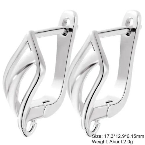 Image de Boucles d'oreilles DIY Plaqué Or & Argent - Création Mariage