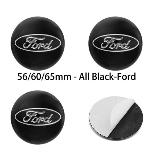 Image de Capuchons de moyeu de roue décoratifs 56-65mm pour Ford Focus, Mondeo, Kuga