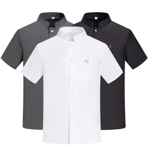 Image of Breathable Mesh Cooking Uniform Hotel Canteen Back Kitchen Chef Work Clothes Men's Women's Restaurant Cook Shirts Catering