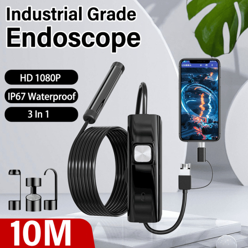 Zdjęcie Kamera Inspekcyjna 3 w 1 – Endoskop HD 1080p do Samochodu