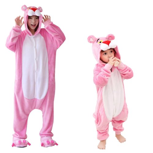 Imagen de Onesie Rosa de Pantera para Adultos - Kigurumi Cómodo y Divertido