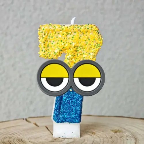 Image de Bougie Banane Jaune - Déco Gâteau Anniversaire Enfants