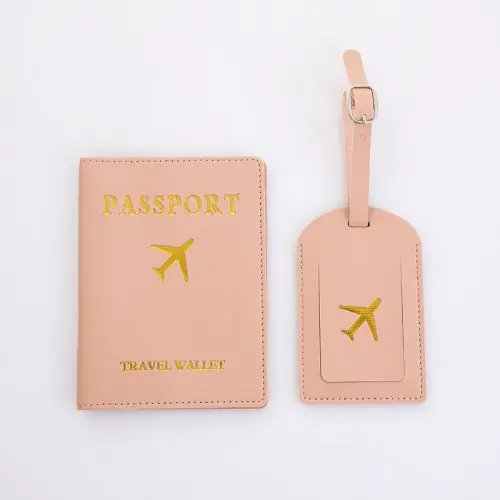 Image de Protection passeport & étiquette valise - Ensemble voyage pratique