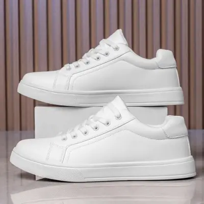 Image de Baskets Hommes en Cuir Respirantes & Antidérapantes