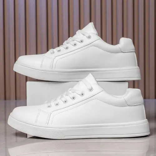 Image de Baskets Hommes en Cuir Respirantes & Antidérapantes