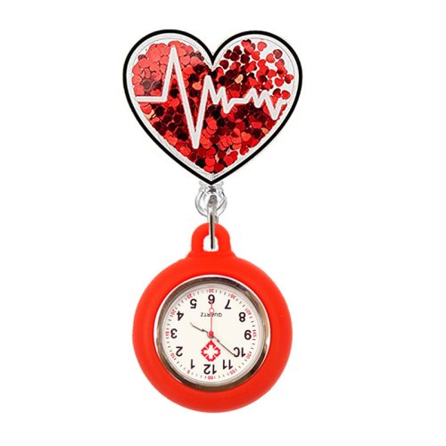 Image de Montre de Poche Médicale avec Stéthoscope Rétractable - Accessoire d'Infirmerie