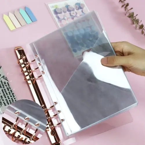 Image de Sac de Rangement PVC Transparent A5 - 5 Pièces