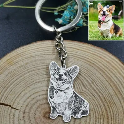 Image de Porte-clés personnalisé avec photo de chien