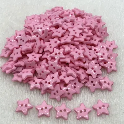 Image de Boutons Étoile Multicolores 12mm & 20mm - Décoration Scrapbooking