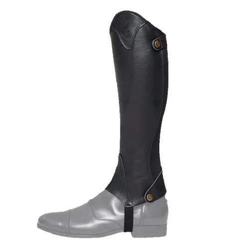 Immagine di Half Chaps in Pelle di Alta Qualità per Uomo e Donna – Attrezzatura da Cavaliere Comoda, Traspirante e Protettiva per le Gambe durante l'Equitazione