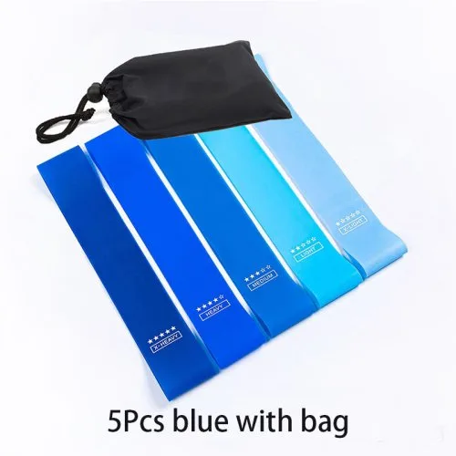 5Pcs blauw met tas