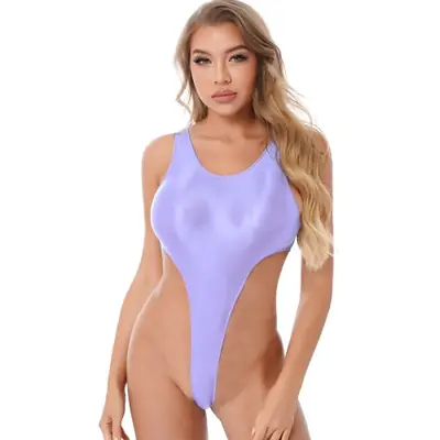 Image de Body Élastique Sexy - Justaucorps Brillant pour Femme