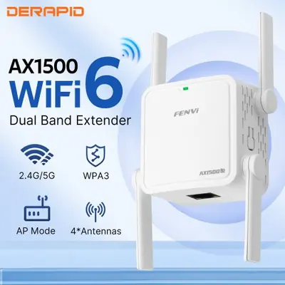 Image de Répéteur WiFi 6 AX1500 Double Bande - Extension de Portée Sans Fil