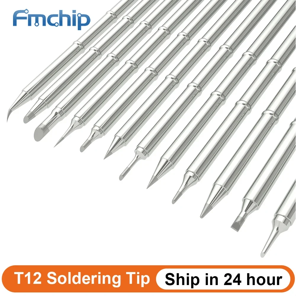 Image of T12 Soldering Iron Tip Replacement for Hakko FX951 Soldering Station – D24 ILS J02 K KU Compatible, Precision Welding Tool Accessory