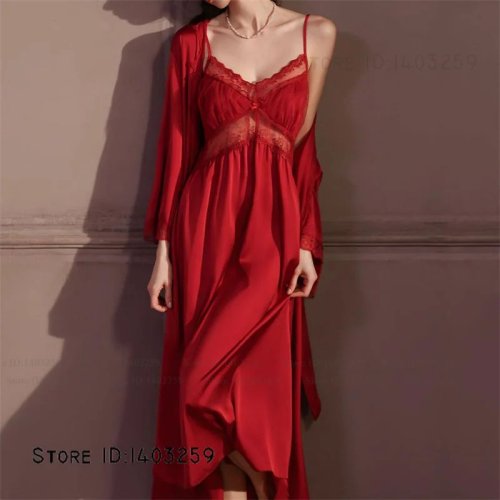 Bordeauxrood jurk set A