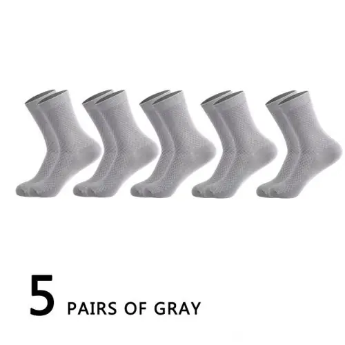 Image de Chaussettes Homme Bambou Respirantes - Lot de 5 Paires