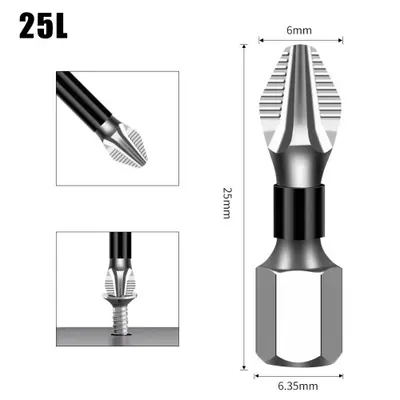 Image de Bit K5 Antidérapant Haute Dureté S2 - Tête Transversale
