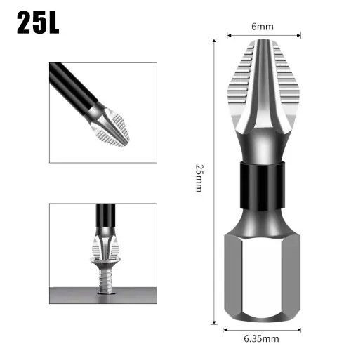Image de Bit K5 Antidérapant Haute Dureté S2 - Tête Transversale