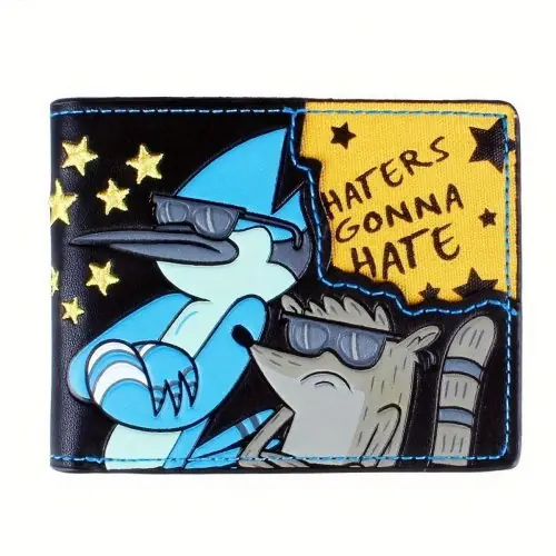 Image de Portefeuille Animé pour Hommes - Style Cool & Broderie Tendance