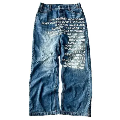 Image de Jeans Y2K Oversized Harajuku - Style Rétro Gothique