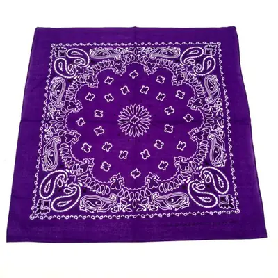 Image de Bandana Hip Hop 100% Coton - Noir & Rouge