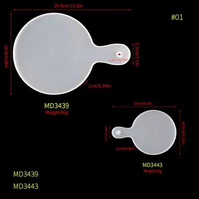 Image de Moule en Silicone 2 Pièces pour Résine Époxy - Création Artisanale Facile