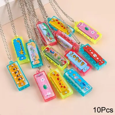 Image de Mini Harmonica de Dessin Animé avec Collier - Jouet Musical pour Enfants