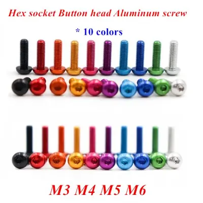 Image de Vis Allen Aluminium ISO7380 - Lot de 10 Pièces M3-M6