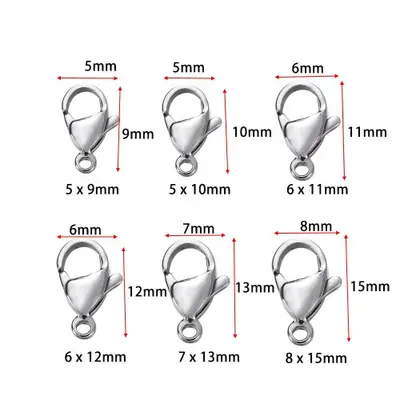 Image de Fermoirs Acier Inoxydable pour Bijoux - 10 ou 20 Pièces