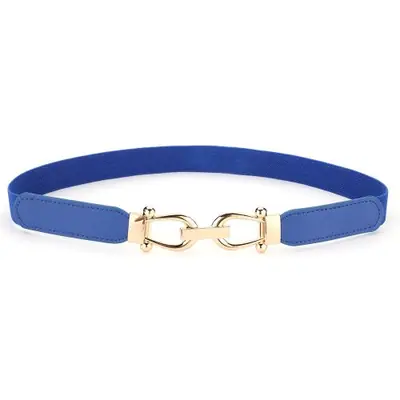 Image de Ceinture Slim Dorée Élégante pour Femmes