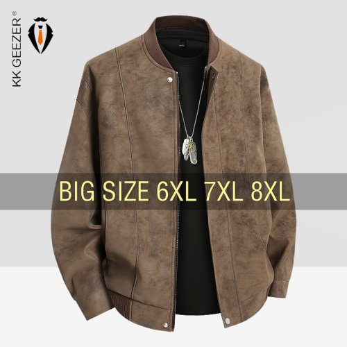 Bild von Stilvolle Wildlederjacke für Herren – Plus Size bis 8XL