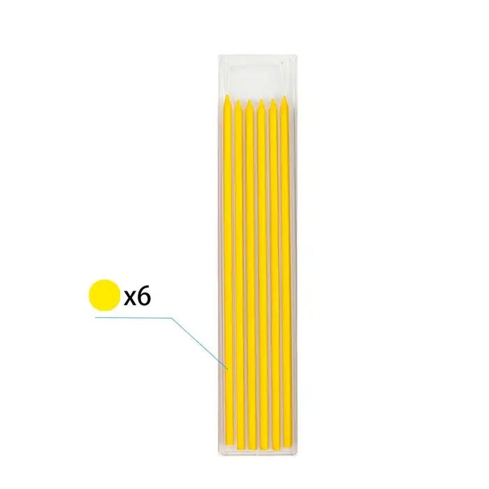Recharges jaunes 6 pièces