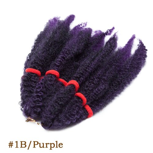 Zdjęcie Afro Kinky Hair Pre Stretched Afro Kinky Twist Hair Braiding Hair Kinky Twist Crochet Braids Syntetyczne przedłużanie włosów dla kobiet