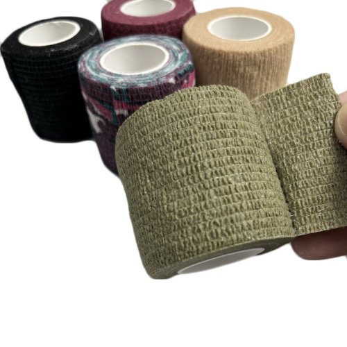 Immagine di Fasciatura elastica nastro autoadesivo per polso da polso caviglia traspirante Sport Fixer Tape Medical Camouflage Wrap Pet Animal Bandage