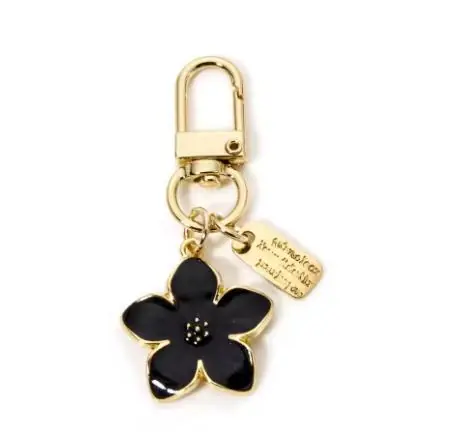 Image de Porte-clés Fleur de Poire Blanche - Accessoire Mignon pour Couple
