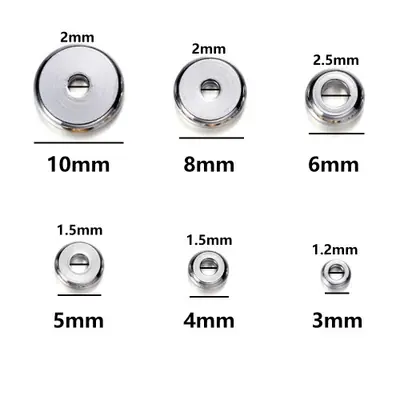 Image de Perles Spacers Acier Inoxydable 10mm - Lot de 20