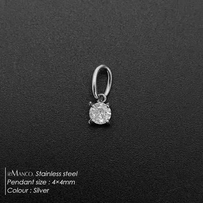 Image de Pendentif Zircon Plaqué Or - Création DIY Élégante