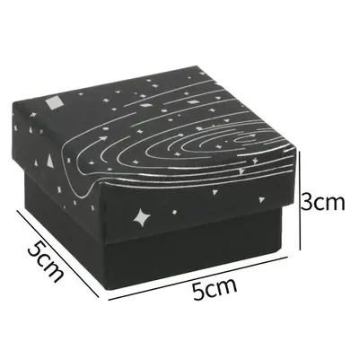 Image de Boîte Cadeau Bijoux Blanc Givré - Élégante & Pratique