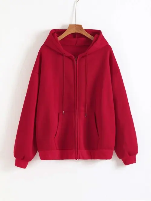 Image de Sweat à Capuche Zippé Smile - Style Y2K & Streetwear