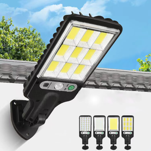 Imagen de Luz LED Solar de pared para exteriores con cuerpo humano, impermeable, 3 modos de inducción para jardín, terraza, garaje, patio y alumbrado público