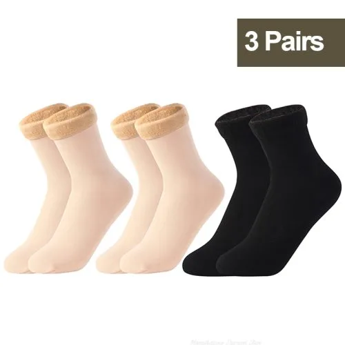3Pairs nero beige