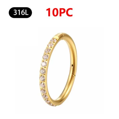 10Pc goud zirkoon