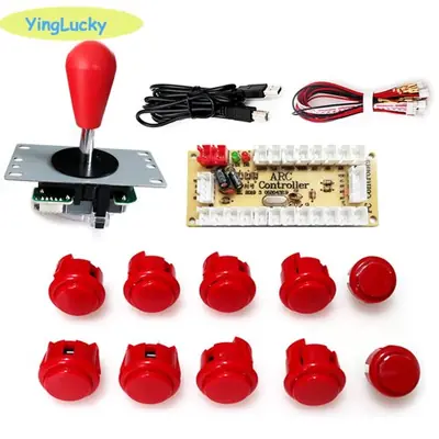 Image de Kit Joystick Arcade USB - Contrôleur 8 Voies Sanwa