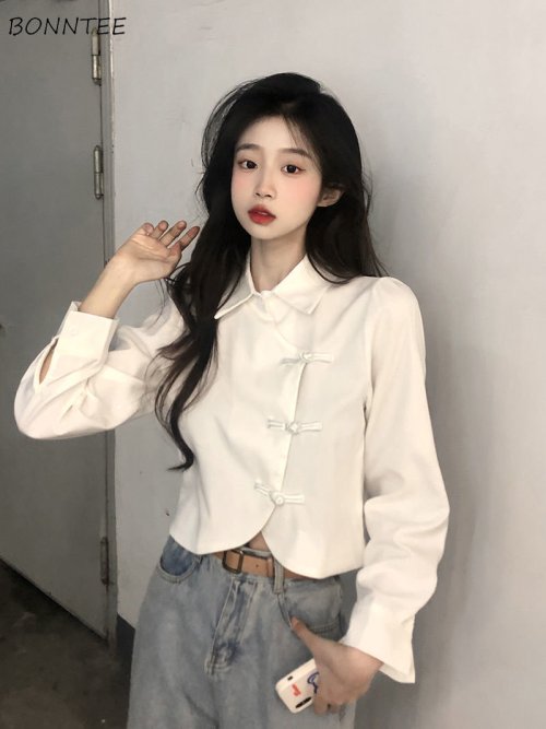 Bild von Trendige Damen Langarmshirts – Harajuku-Stil im Sommerlook