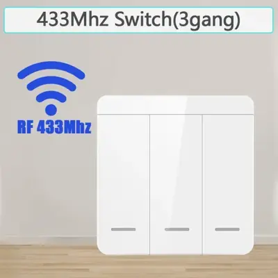 Image de Interrupteur mural sans fil RF 433MHz - Contrôle à distance pour LED