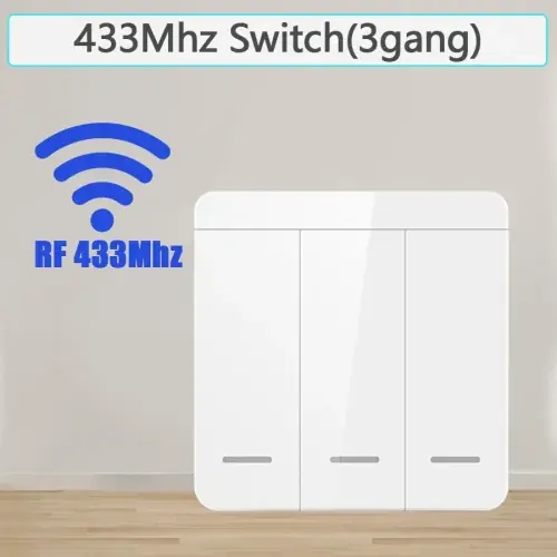 Image de Interrupteur mural sans fil RF 433MHz - Contrôle à distance pour LED